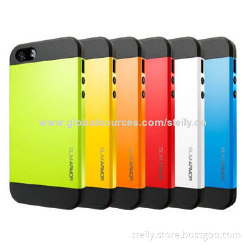 New Slim Armor Spigen Case for iPhone 5/5S, Various Colors with PC + TPU Materials
